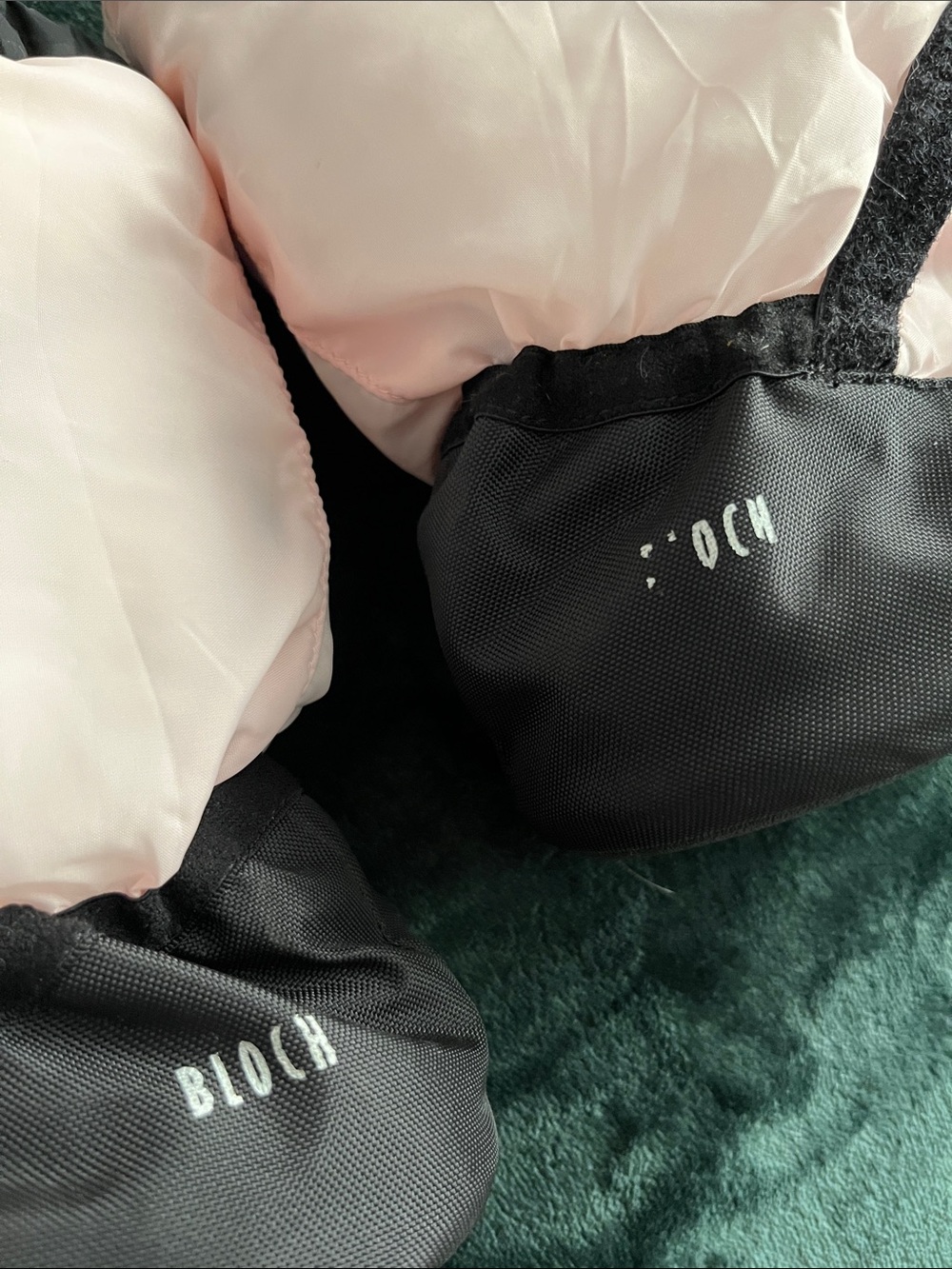 Bloch Pink and Black warm up dance boots - Picture 6 of 7